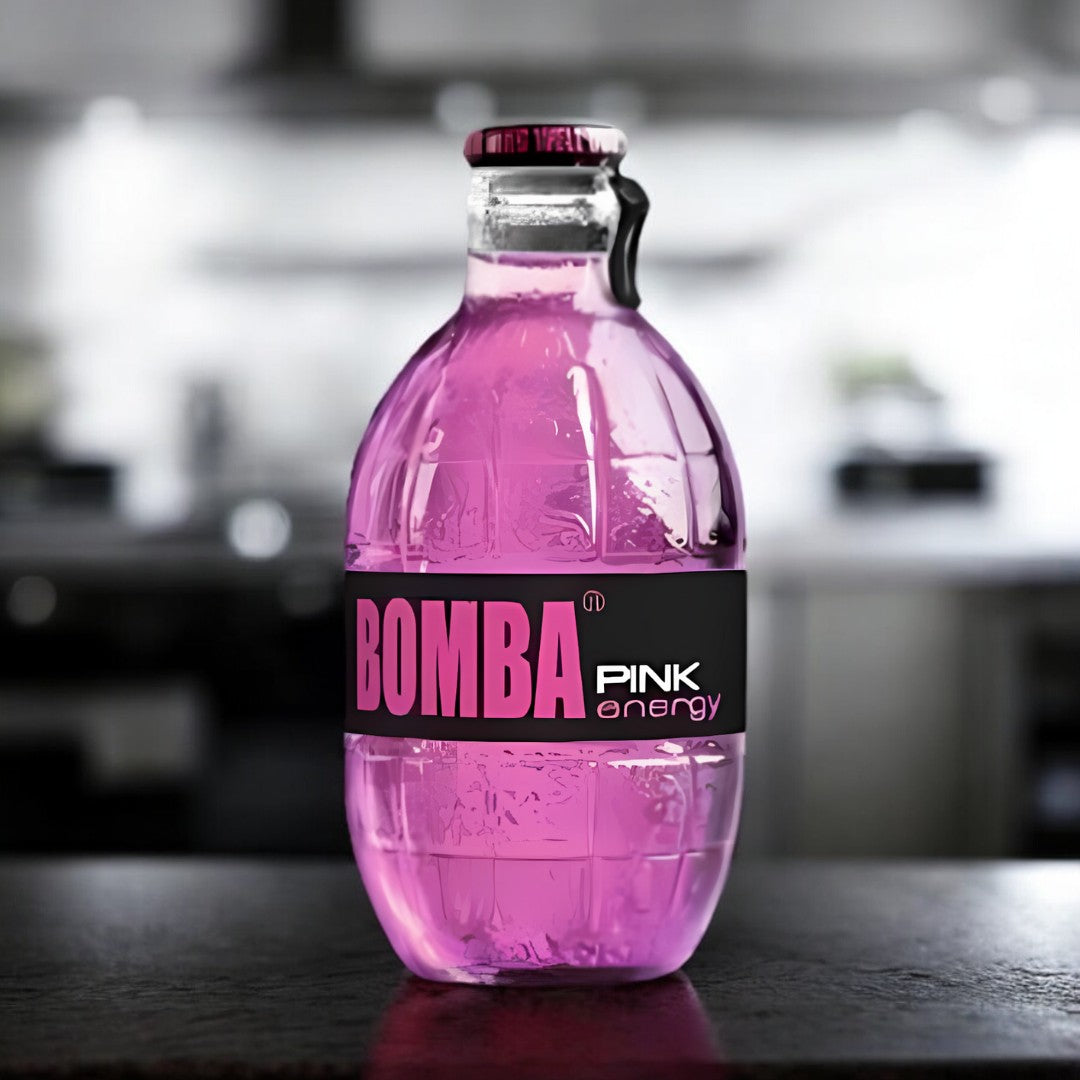 BOMBA Energy Drink bei uns im Candy Shop G19 - Kiosk - Pink Energy mit einer knalligen pinken Farbe.