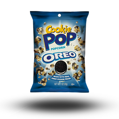 Die 149g große Candy Popcorn Oreo Tüte verwöhnt deine Geschmacksknospen mit der perfekten Kombination aus knusprigem Popcorn und dem unwiderstehlichen Aroma von Oreo-Keksen.