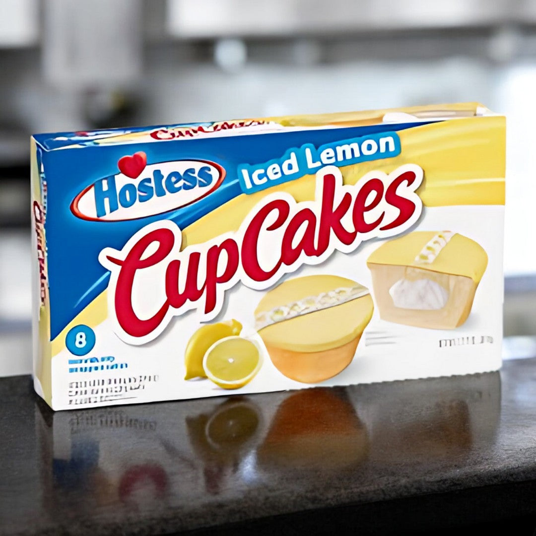 Hostess Cupcakes Lemon 360g  Mit den Hostess Lemon Cupcakes holst du dir den perfekten Mix aus süß und spritzig direkt in deinen Alltag! Diese fluffigen Cupcakes mit einer unwiderstehlichen Zitronenfüllung und einem zarten Zitronenfrosting sind der ideale Begleiter für jeden Moment.&nbsp;