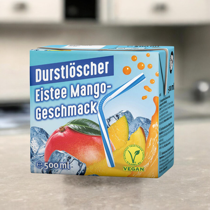 Durstlöscher 500ml in verschiedenen fruchtigen Geschmacksrichtungen, ideal für Erfrischung unterwegs oder beim Sport.