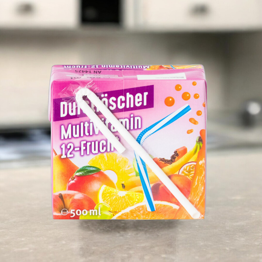 Durstlöscher 500ml in verschiedenen fruchtigen Geschmacksrichtungen, ideal für Erfrischung unterwegs oder beim Sport.