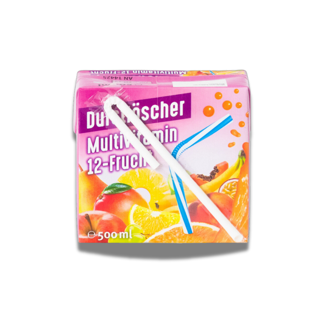 Durstlöscher 500ml in verschiedenen fruchtigen Geschmacksrichtungen, ideal für Erfrischung unterwegs oder beim Sport.