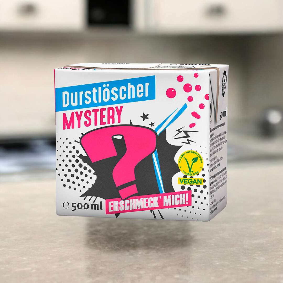 Durstlöscher 500ml in verschiedenen fruchtigen Geschmacksrichtungen, ideal für Erfrischung unterwegs oder beim Sport.