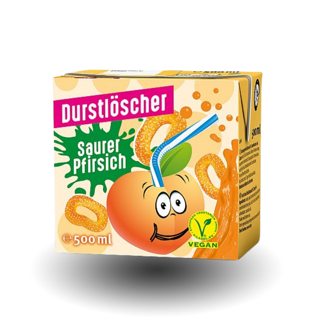 Durstlöscher 500ml in verschiedenen fruchtigen Geschmacksrichtungen, ideal für Erfrischung unterwegs oder beim Sport.