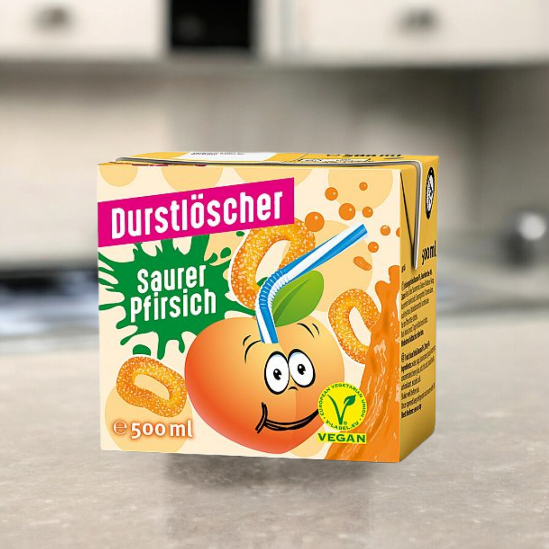 Durstlöscher 500ml in verschiedenen fruchtigen Geschmacksrichtungen, ideal für Erfrischung unterwegs oder beim Sport.