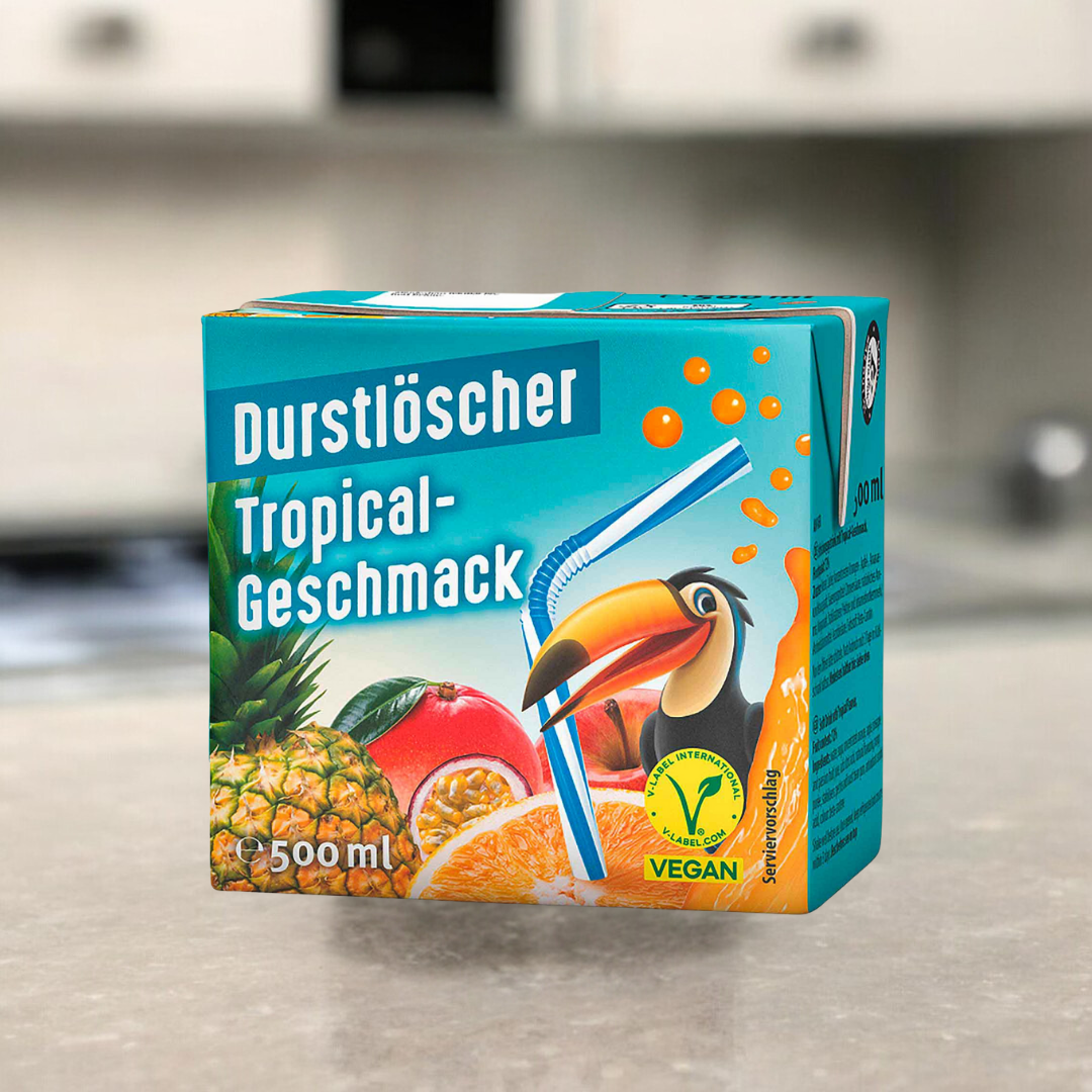 Durstlöscher 500ml in verschiedenen fruchtigen Geschmacksrichtungen, ideal für Erfrischung unterwegs oder beim Sport.