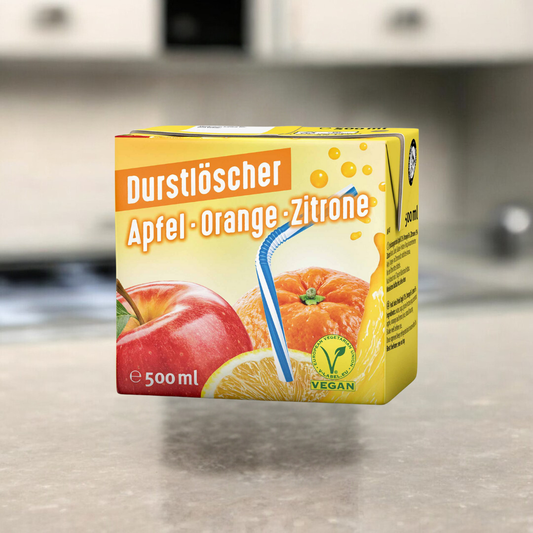 Durstlöscher 500ml in verschiedenen fruchtigen Geschmacksrichtungen, ideal für Erfrischung unterwegs oder beim Sport.