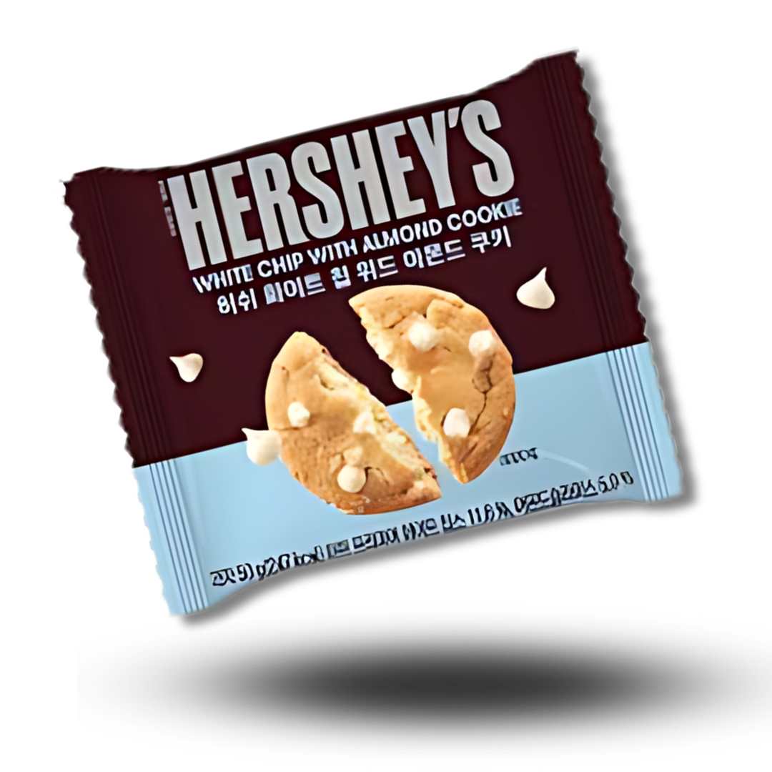 Hershey's White Chip Almond 50g  Knackig und lecker! Diese weiße Schokolade überzeugt mit köstlichen weißen Schokoladenstückchen und knackigen Mandeln.