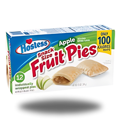 Hostess Apple Pie 340g, ein klassischer Apfelkuchen-Snack mit knuspriger Kruste und saftiger Apfelfüllung.