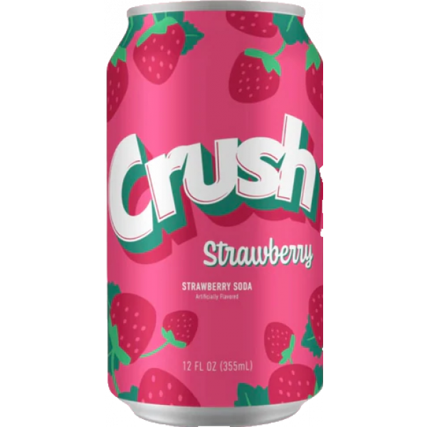 Crush Strawberry Soda 355ml