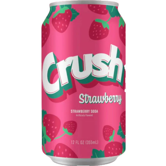 Crush Strawberry Soda 355ml