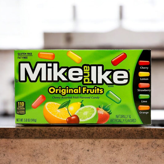 Mike and Ike Original Fruits 141g, klassische kaubare Bonbons mit einer Mischung aus fruchtigen Geschmacksrichtungen