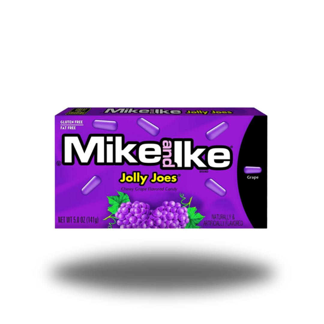 Mike und Ike Jolly Joes 120g, fröhliche kaubare Bonbons mit einer bunten Mischung aus fruchtigen Geschmacksrichtungen.