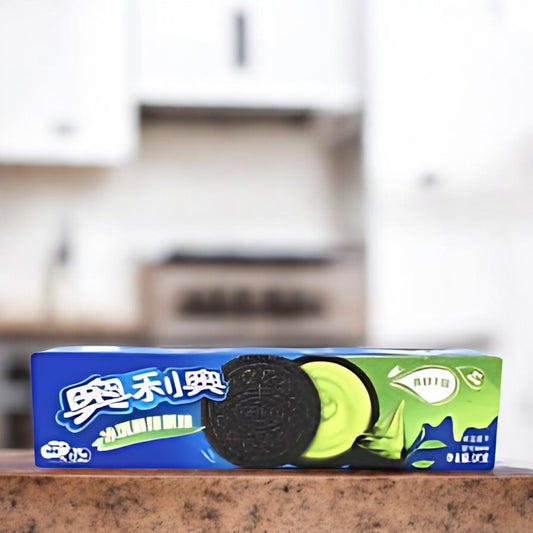 Oreo Ice Cream Matcha Asia 97g – Oreos mit Matcha-Eiscreme-Geschmack, perfekt für eine süße und exotische Snack-Erfahrung.