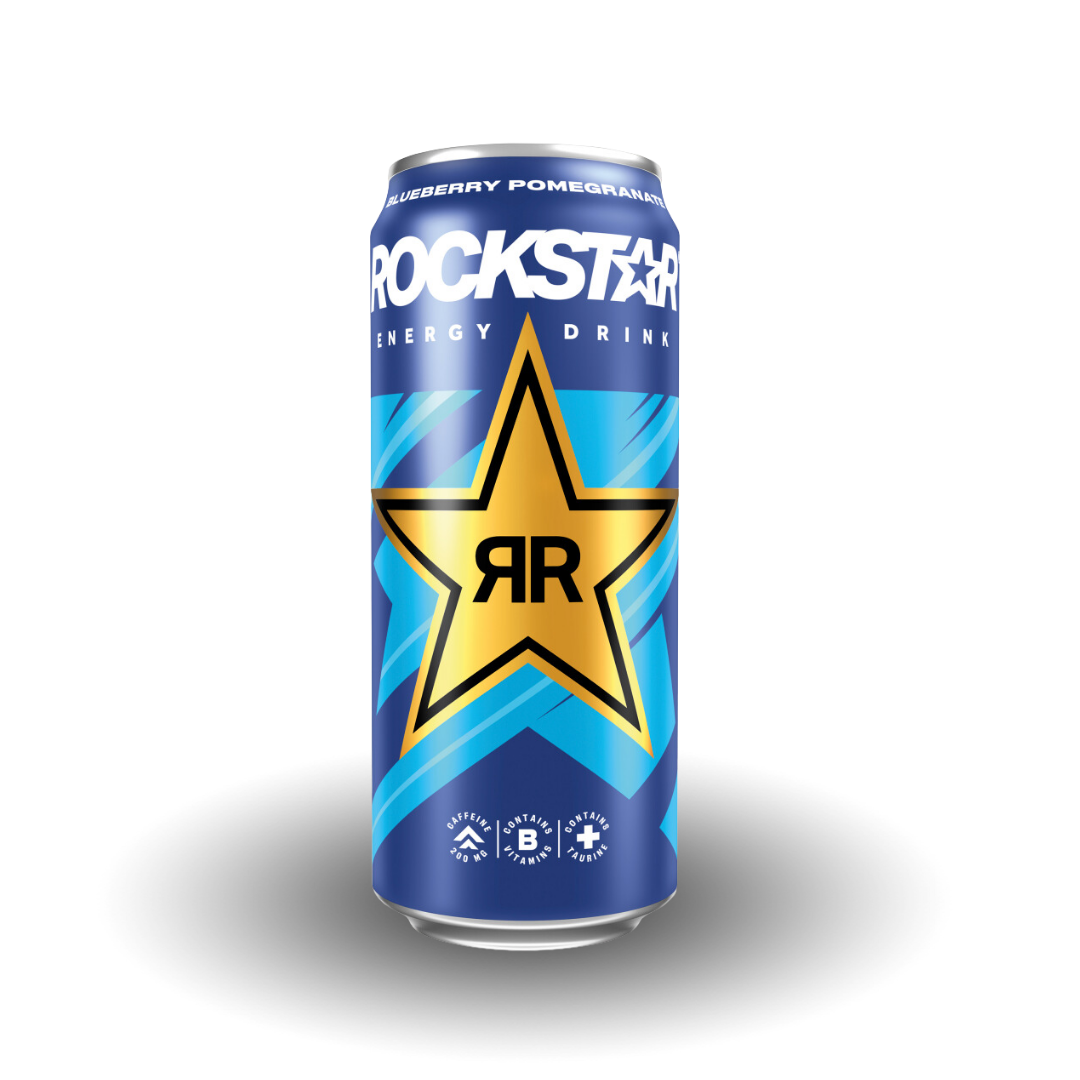 Rockstar Energy Drink in verschiedenen Geschmacksrichtungen, 500ml Flaschen für einen extra Energieschub und erfrischenden Genuss.