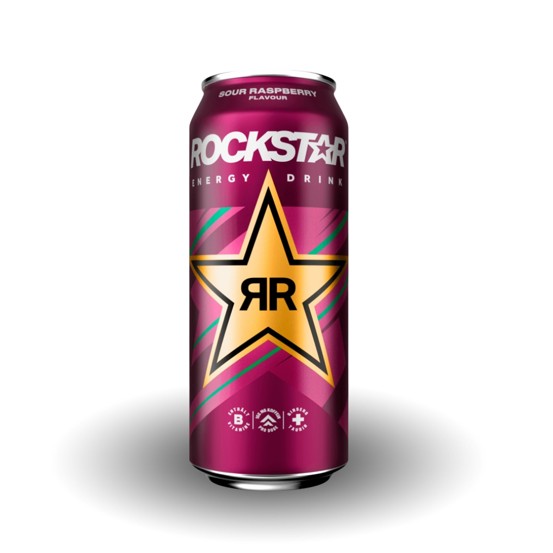 Rockstar Energy Drink in verschiedenen Geschmacksrichtungen, 500ml Flaschen für einen extra Energieschub und erfrischenden Genuss.