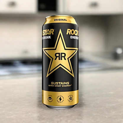 Rockstar Energy Drink in verschiedenen Geschmacksrichtungen, 500ml Flaschen für einen extra Energieschub und erfrischenden Genuss.