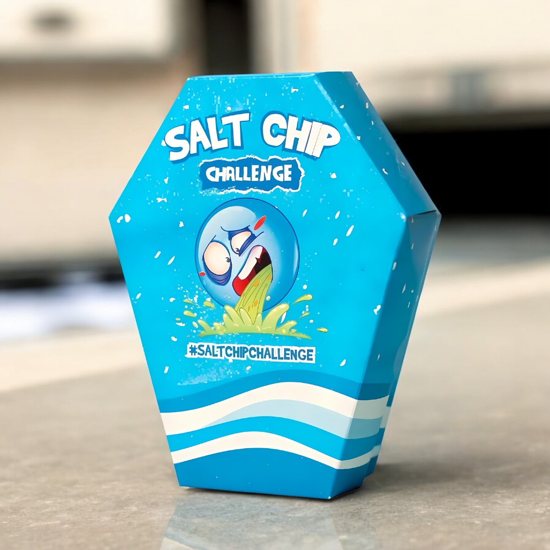 Salt Chip Challenge – Knusprige Chips mit extra viel Salz für den ultimativen Geschmackstest und Snack-Spaß.