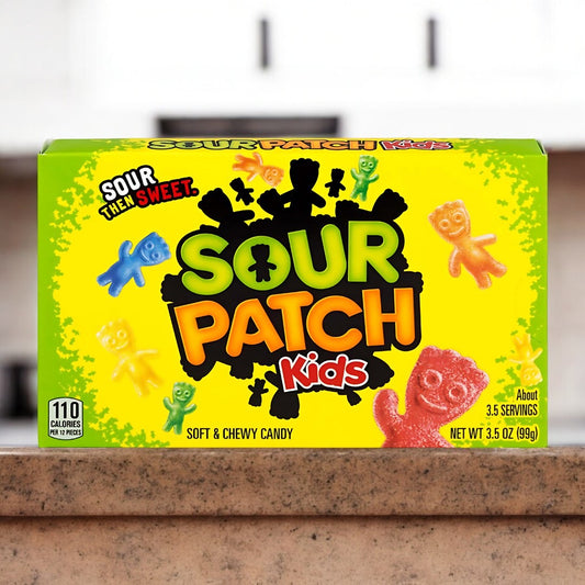 Sour Patch Kids Original 99g, bunte Fruchtgummis mit einem sauren und süßen Geschmackserlebnis.