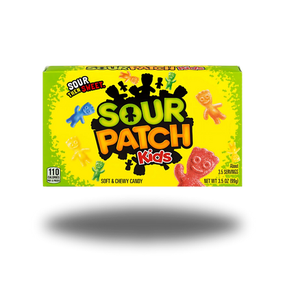 Sour Patch Kids Original 99g, bunte Fruchtgummis mit einem sauren und süßen Geschmackserlebnis.