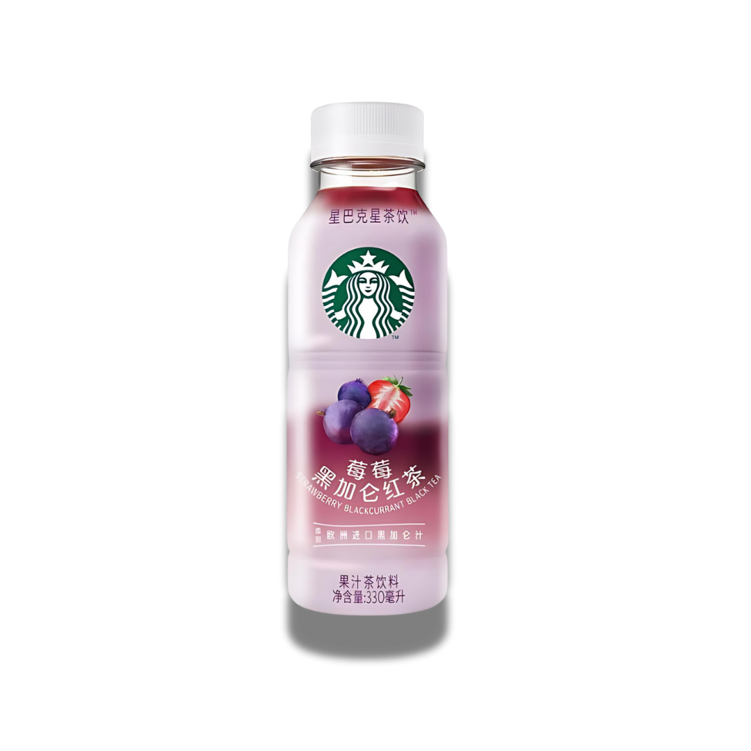 Starbucks Strawberry Black Currant Tea Asia 330ml, Erdbeer- und Johannisbeere-Teegetränk.