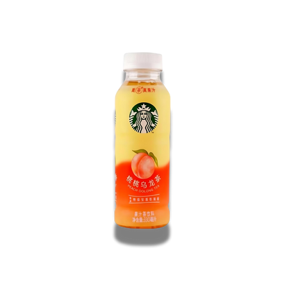 Starbucks Peach Oolong Tea Asia 330ml, Oolong-Tee mit Pfirsichgeschmack.