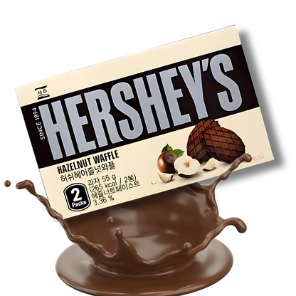 Hershey's Hazelnut Waffle 55g: Knusprig, cremig und voller Nussgenuss!